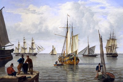 テムズ河口での輸送、1820 作： John Thomas Serres