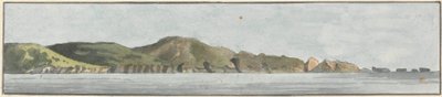 The Start Point, North East by North (1 つの台紙に描かれた 5 つの絵のうちの 1 つ) 作： John Thomas Serres