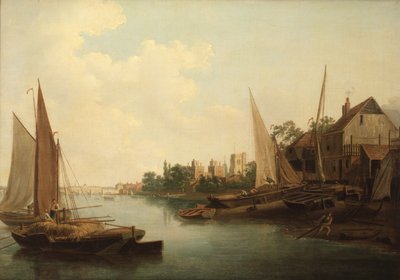 ランベスのテムズ川 1810年頃 油彩・カンヴァス 作： ジョン・トーマス・セール