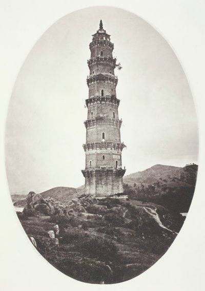 Chao-Chowfu近くのパゴダ、1868年頃。 作： John Thomson