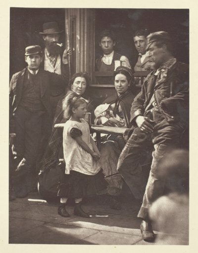 1881年、ホワイト・チャペルのフーキー・アルフ。 作： John Thomson