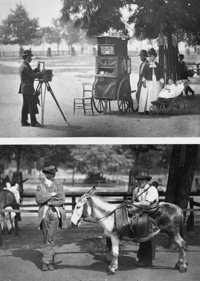 コモンの写真と雇うの待機、1876-77（woodburytype） 作： John Thomson