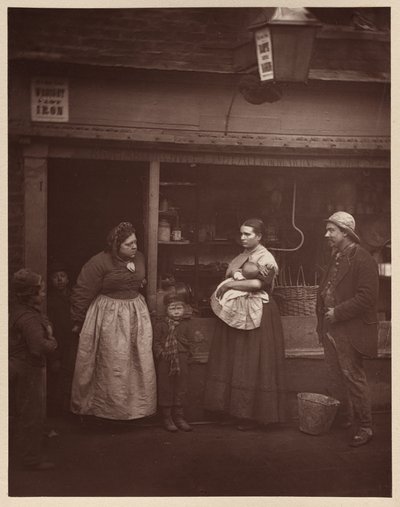 洪水に苦しむ人々 作： John Thomson