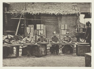 広東での茶摘み 作： John Thomson