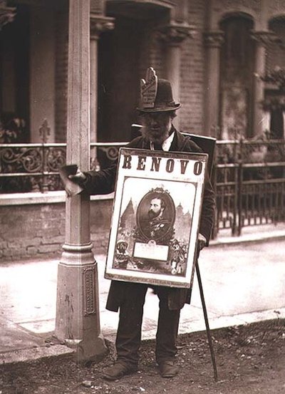 ロンドンの猪突猛進、「ロンドンのストリートライフ」より 作： John Thomson