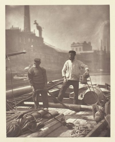 1881年、サイレント・ハイウェイで働く人々。 作： John Thomson