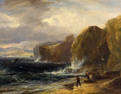 セント・アンドリューズ・ベイ、ファイフ、1820～30年頃（船上油） 作： John Thomson of Duddingston