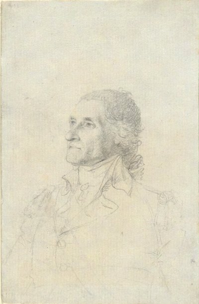 (身元不明の男性 - おそらくワシントン?) 作： John Trumbull