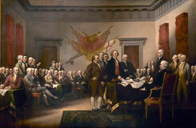独立宣言」、1819年。 作： John Trumbull