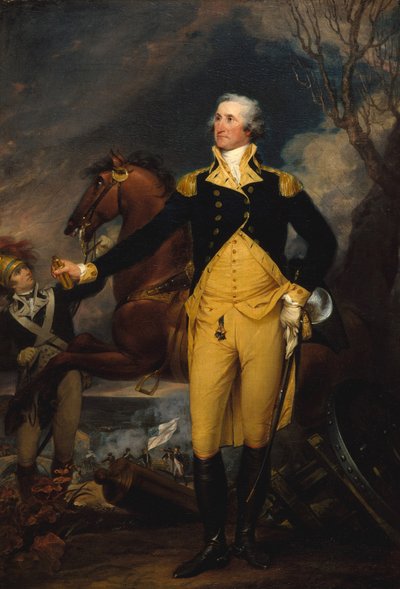 トレントンの戦い前のジョージワシントン、1792年〜94年頃 作： John Trumbull