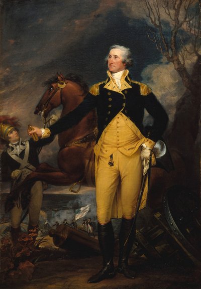 トレントンの戦い前のジョージ・ワシントン。 1792-94。 作： John Trumbull