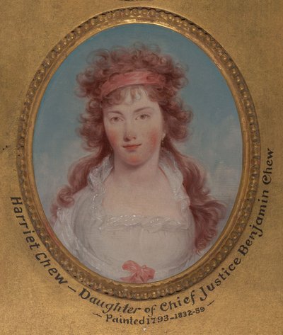 Harriet Chew (später Harriet Chew Carroll, 1775–1861) 作： ジョン・トランブル