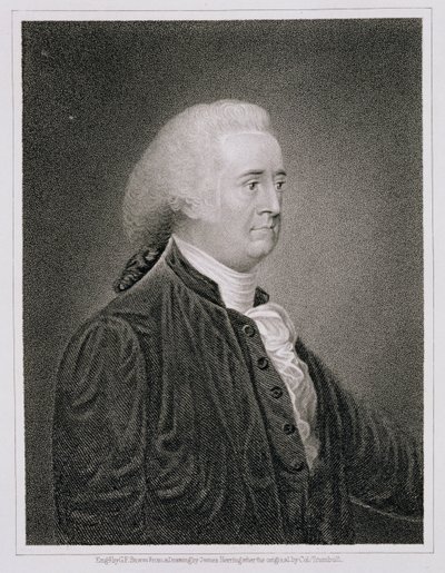 ジョン・ラトリッジ（1739-1800）、ジェームズ・ヘリング（1794-1867）の原画を描いた後、GFストーム（fl.c.1834）によって彫刻 作： John Trumbull