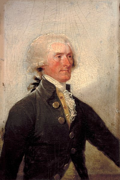 ジョン・トランブルによるトーマス・ジェファーソンの肖像 作： John Trumbull