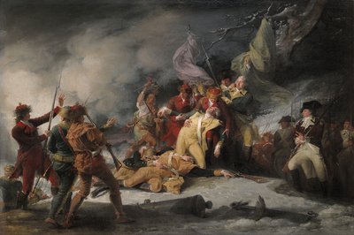 1775年12月31日、1786年12月31日、ケベック州の攻撃におけるモンゴメリー将軍の死 作： John Trumbull