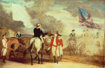 コーンウォリスの降伏、ヨークタウン、1787 作： John Trumbull