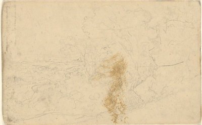無題、フォリオより: バース近くの景色 作： John Trumbull