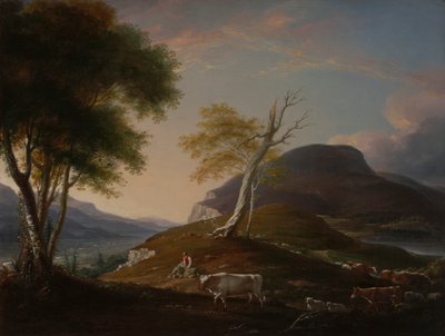 ハートフォード近くのウェスト マウンテンの眺め 作： John Trumbull