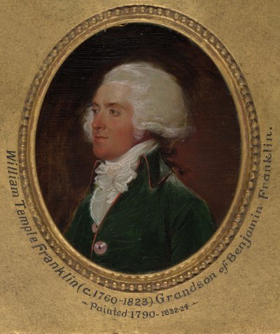 ジョン・フラックスマンによるウィリアム・ヘイリーの胸像の造形 作： John Trumbull