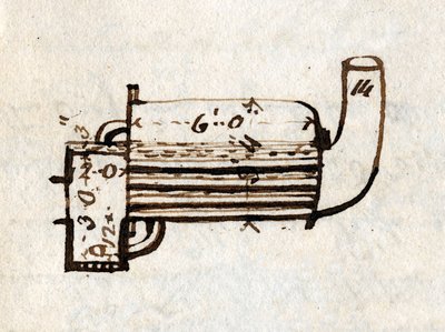 「ロケット」の詳細、側面図、ラストリックのノート、1829年 作： John Urpeth Rastrick