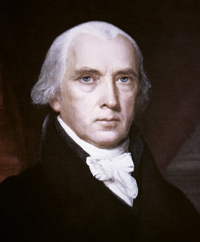 ジェームズ・マディソン（1751-1836）（カラーリトグラフ 作： John Vanderlyn