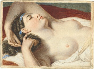 ナクソス島で眠るアリアドネの習作 作： John Vanderlyn