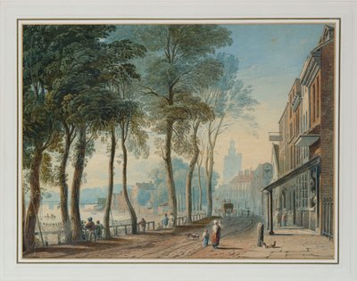 チェインウォーク、チェルシー、1816年 作： John Varley