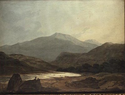 Moel Hebog：Dinas Emrys付近からValeを見下ろす。 作： John Varley