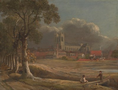 トットヒル フィールドから見たウェストミンスター寺院 作： John Varley