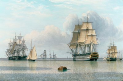HMSブリタニア-宝石。 v。ハルワード 作： John Ward of Hull