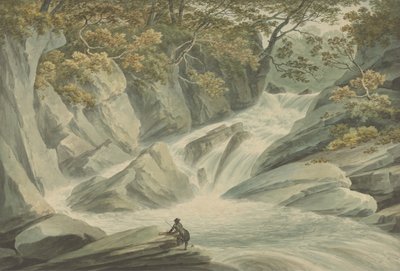 Hafod：カスケードの上部 作： John Warwick Smith