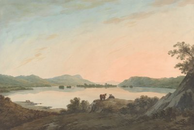 Windermere-järvi Calgarthista Belle Islen kanssa 作： John Warwick Smith
