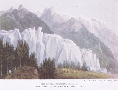 コリンズが発行したブリティッシュアドベンチャーの氷河デボソン、シャモニー、1947 作： John Warwick Smith