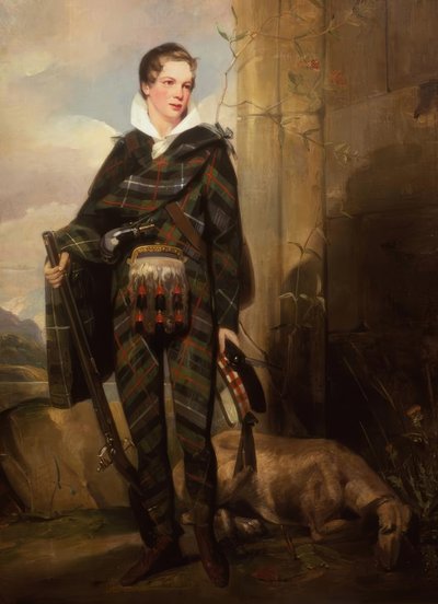 JWGordon、少年の肖像-絵画、19世紀 作： John Watson Gordon