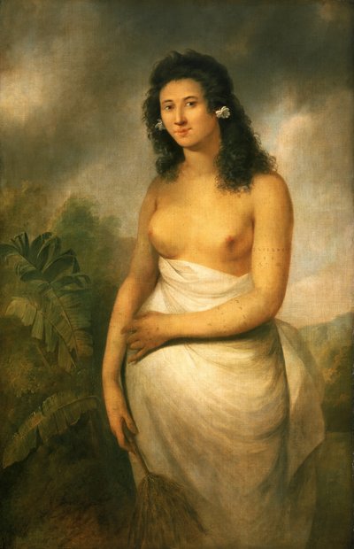ポエドゥア、オリオの娘」（1758年頃-1788年頃）1784年頃（油彩・カンヴァス） 作： John Webber