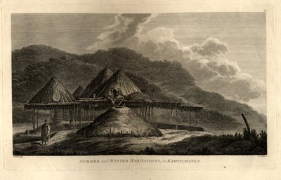 カムチャッカの航海から太平洋までの夏と冬の居住、1785 作： John Webber