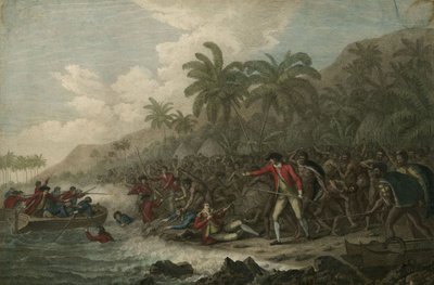 1779年、1785年2月14日のキャプテンジェームズクックの死 作： John Webber