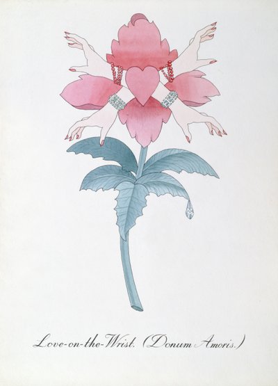 ジョン・ウィアーによる「The Bogus Book of Botany」のラブ・オン・ザ・リスト（ドナム・アモリス）のイラスト 作： John Weir