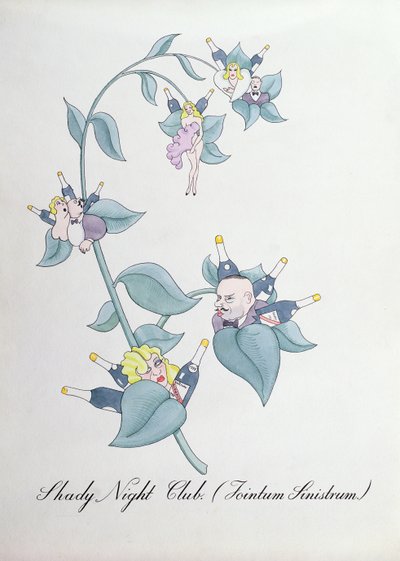 シェイディ ナイト クラブ (Jointum Sinistrum.) ジョン ウィアーによる「The Bogus Book of Botany」のイラスト 作： John Weir