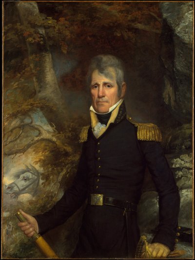 アンドリュージャクソン将軍、1819年頃 作： John Wesley Jarvis