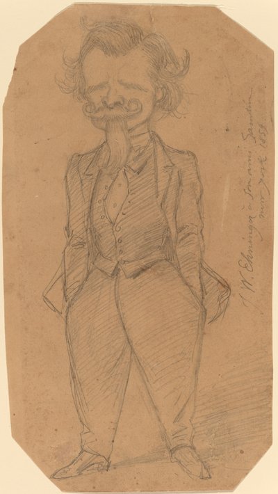 自画像 作： John Whetten Ehninger
