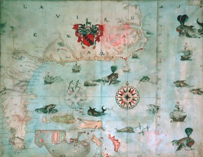 フロリダ州チェサピーク湾、1585～1603年頃 作： John White