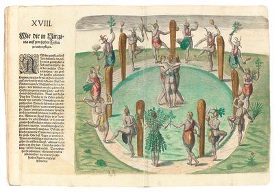 ネイティブインディアンダンス、1590 作： John White