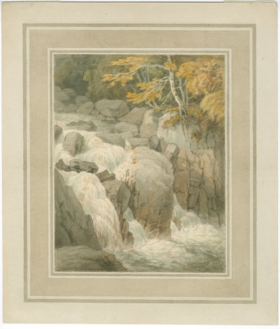 ダンケルドのエルミタージュから見たブラアン川の流れ 作： John White Abbott