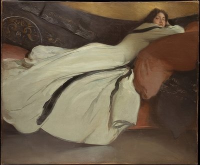 リラクゼーション。 1895 作： John White Alexander