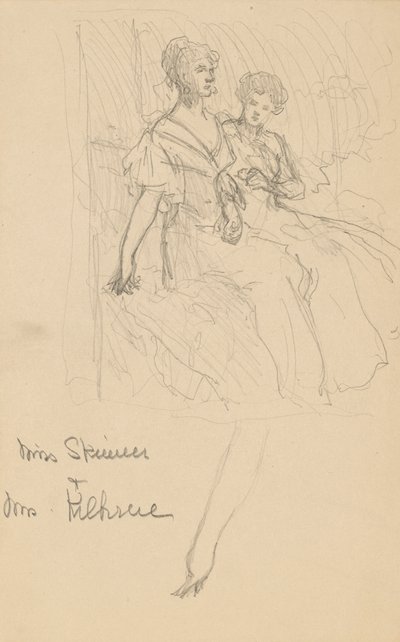 スキナー姉妹のための研究 作： John White Alexander