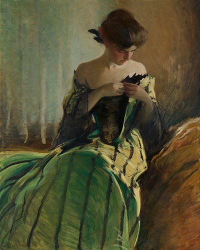 黒と緑の研究、1906。 作： John White Alexander
