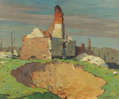 シェルホール、1914-19 作： John William Beatty