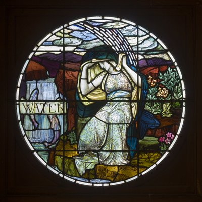 ビドゥルフグランジ、ジェームズパウエル＆サンズ、ジョンウィリアムブラウン（1842-1928）、水、1903年、アールヌーボー 作： John William Brown