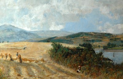 コンウェイ川の収穫時期、1890年頃 作： John William Buxton Knight